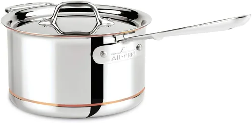 Cacerola All-Clad 6201,5SS núcleo de cobre 5-pliegues se puede lavar en lavaplatos, utensilios de cocina, Blanco