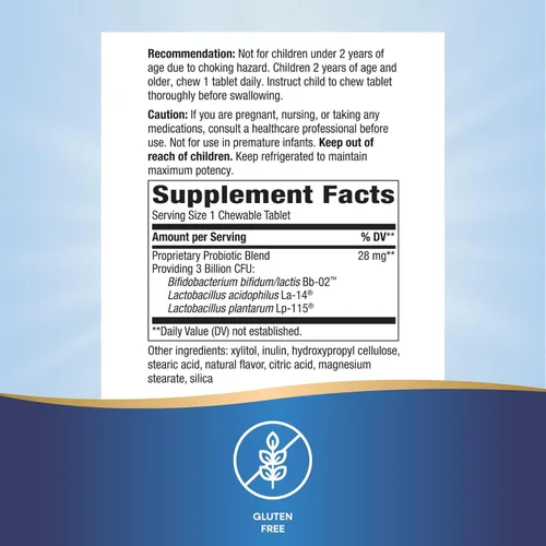 Vista 2 de Nature's Way Primadophilus Kids 3 mil millones, 30 masticables