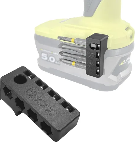 Soportes magnéticos para brocas hexagonales de 1/4 pulgadas para taladro Ryobi de 18 V, almacenamiento de brocas hexagonales en el lado del taladro