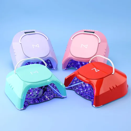 Vista 5 de M - GlowPro - Lámpara de curado de uñas híbrida profesional de 86 W inalámbrica recargable UV LED, secadora de uñas inalámbrica para uñas de gel