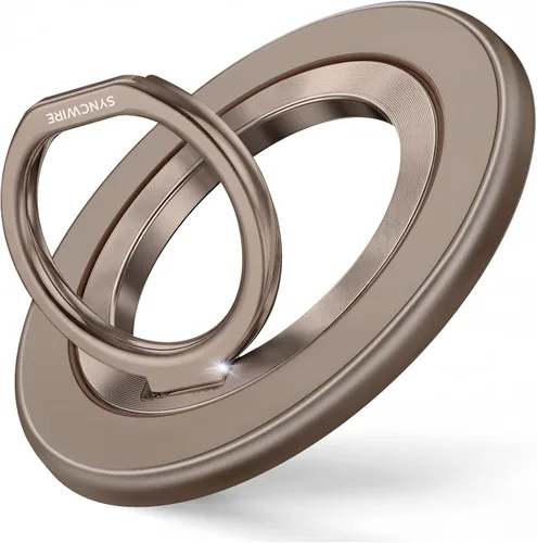 Vista 28 de SYNCWIRE - Soporte magnético con aro para MagSafe, 2 piezas, imán doble, rotación de 360 grados, agarre y soporte para teléfono, aro para dedo