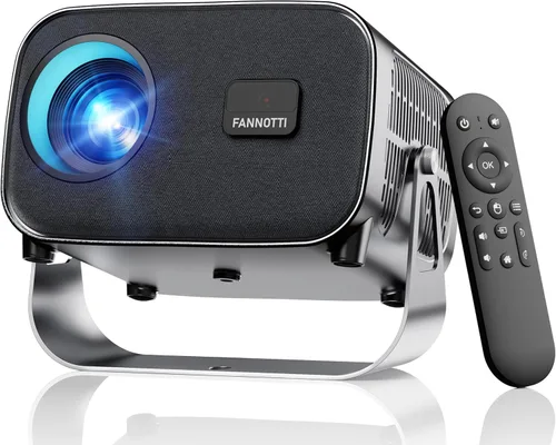 Vista 8 de Proyector Inteligente con WIFI y Bluetooth, Proyector Portátil 800ANSI Nativo 1080P con Aplicaciones Integradas, Proyector de Películas con Keystone