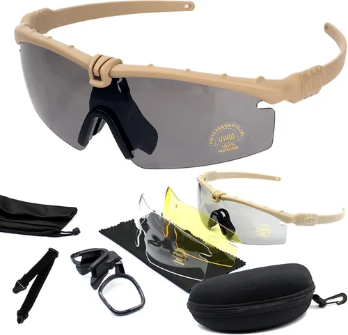 Vista 10 de Gafas deportivas antivaho Gafas de sol con 3 lentes intercambiables