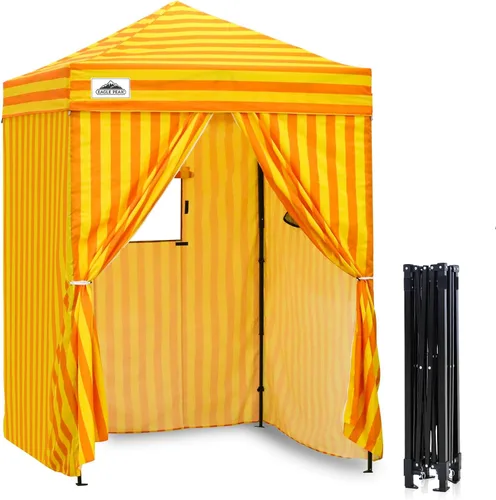 Vista 17 de EAGLE PEAK Flex - Toldo emergente ultra compacto de 4 x 4, refugio solar, vestidor, toldo cabana portátil de privacidad para piscina, sesiones