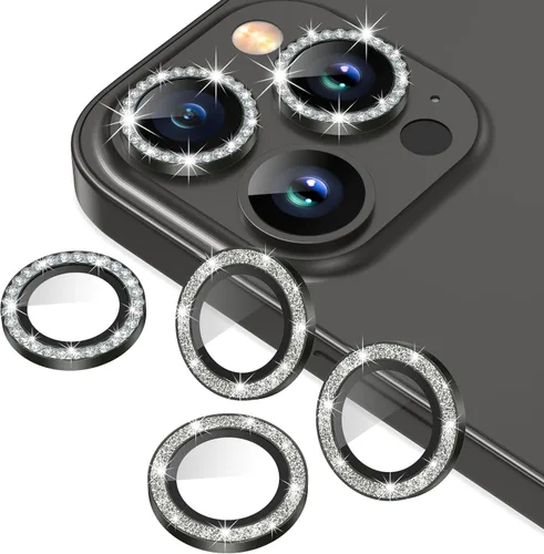 Vista 44 de AGVEE Paquete de 6 unidades para iPhone 12 Pro/12/12 Mini/11 Pro Max/11 Pro/11 Pro/11 Protector de lente de cámara, anillo de metal brillante