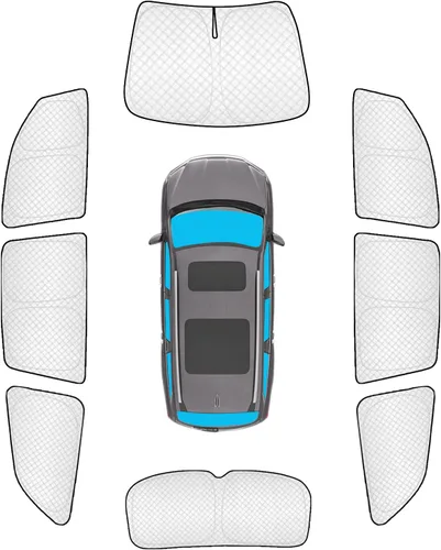 Vista 66 de KMF 6 piezas de parasoles gruesos para Mazda 3 Hatchback (No Sedán) 2014-2018 Accesorios, parasoles completos para parabrisas y ventanas de coche