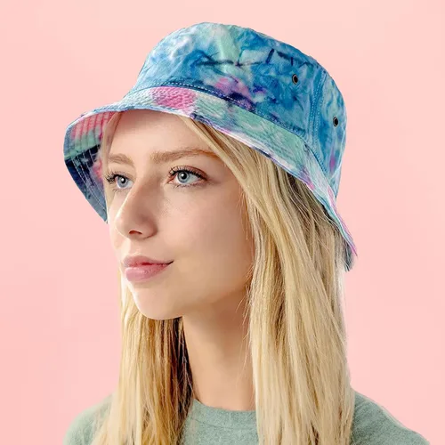 Vista 6 de The Hat Depot - Sombrero unisex, 100% algodón, 300N, fácil de guardar para viajar, playa y verano