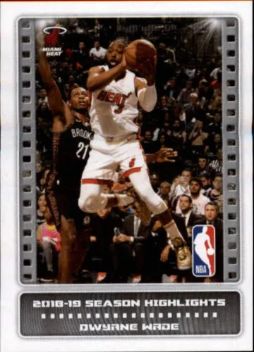2019-20 Panini NBA Stickers Basketball #10 Dwayne Wade Season Highlights Official Licensed 2 X 3 Inch Album Sticker