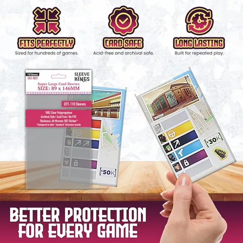 Vista 13 de Mangas cuadradas medianas (2.559 x 2.559 in) paquete de 110, 60 micras