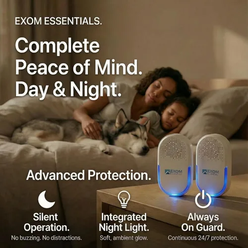 Vista 6 de QUA-D30, repelente de plagas para pared, enchufable más eficaz que los repelentes, deshazte de roedores, ardillas, ratones, ratas, murciélagos