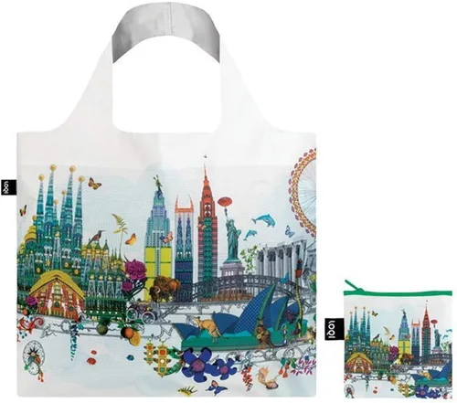 Vista 3 de LOQI Bolsa de compras reutilizable unisex para adultos, diseño de Kristjana S Williams Interiors