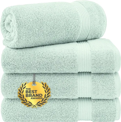 Vista 83 de Cotton Paradise 100% Cotton Turkish Washcloth Set for Bathroom, 4 Piece Soft Absorbent Small Hand Face Towels Wash Rags, Lilac