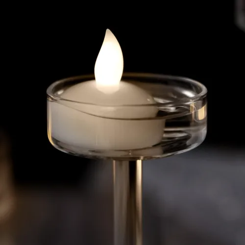 Vista 3 de Velas flotantes IMAGE sin llama luces LED flotantes de té, paquete de 12 velas impermeables para boda, fiesta, spa, hogar, interior, exterior