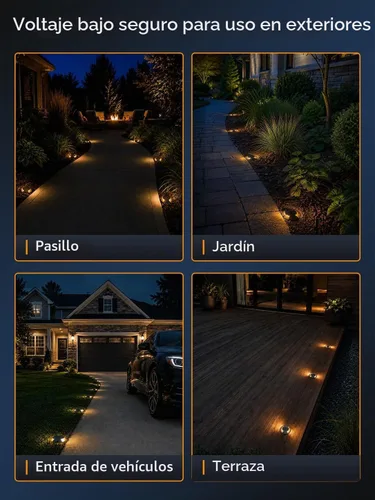 Vista 7 de Gardenreet - Luz de pozo en tierra - Latón 12V IP65 Iluminación de paisaje al aire libre, luz de torreta de bajo voltaje LED en grado, bronce Blanco