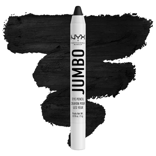 Vista 2 de NYX PROFESSIONAL MAKEUP Lápiz de Ojos Jumbo, Barra de Sombra de Ojos Mezclable y Lápiz Delineador - Black Bean (Negro)