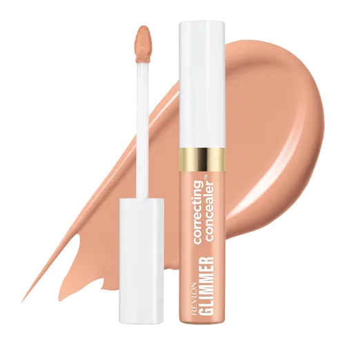Vista 19 de Corrector de Revlon Glimmer, maquillaje líquido para debajo de los ojos, hecho con cafeína, vitamina C y esteviosido, 115 Amarillo, 0.3 fl oz