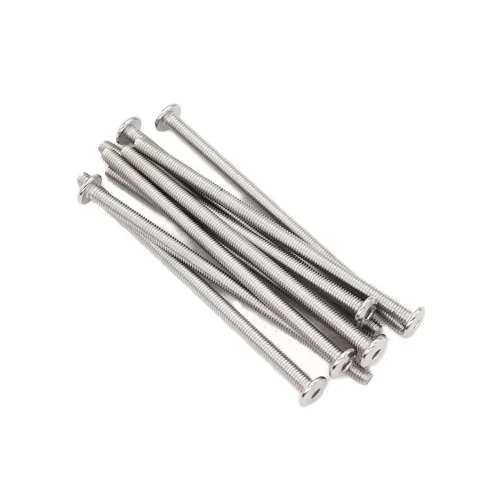 Vista 14 de binifiMux Tornillos de cabeza Allen avellanados con remache M8 x 3.937 in, tornillos de conexión para muebles, acero inoxidable 304