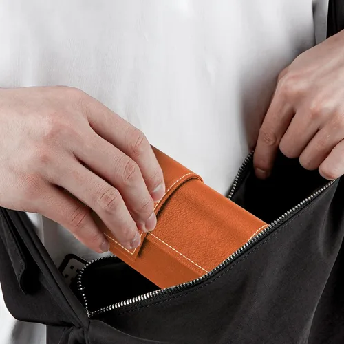 Vista 5 de Linkidea Estuche rígido extra grande para lentes de sol, organizador de almacenamiento de gafas de sol de gran tamaño, Marrón