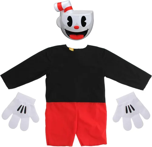 Vista 4 de elope Disfraz infantil de cabeza de copa pequeña, Negro