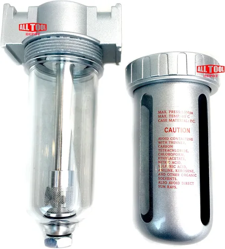 Vista 4 de 3/8" Caudal medio comprimido aire en línea desecante secador de humedad trampa de agua separador