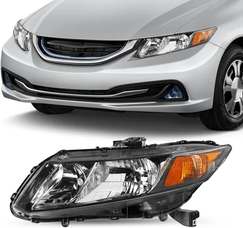 Vista 10 de JSBOYAT Reemplazo del conjunto de faros para Honda Civic Coupe 2014-2015 de 2 puertas estilo OE (L+R)