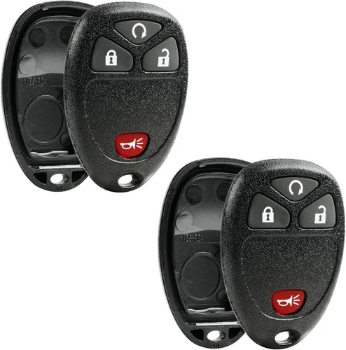 Vista 7 de Carcasa para llavero compatible con Buick Cadillac Chevy GMC Saturn 2007-2015, mando a distancia sin llave y almohadilla de botones
