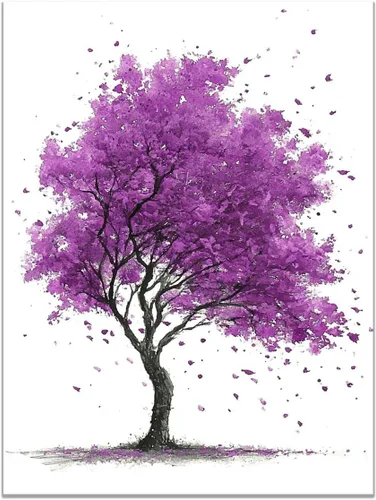 Vista 35 de VOCBAN Tree of Life Canvas Wall Art Tree Decor Painting Artwork for Office Kitchen Bathroom Dining Room Office Home Decor Dormitory(black black 74