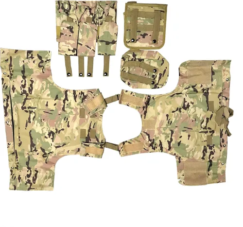 Vista 3 de FixtureDisplays® Chaleco ajustable de Airsoft Paintball Chaleco Bronceado 20-24" H, Hasta 50" Circunferencia de Cintura 16939