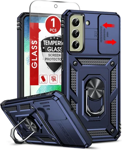 Vista 153 de LeYi Funda para Samsung Galaxy A05 (no compatible con A05S) con protector de pantalla y protector de lente de cámara, funda resistente de grado Negro