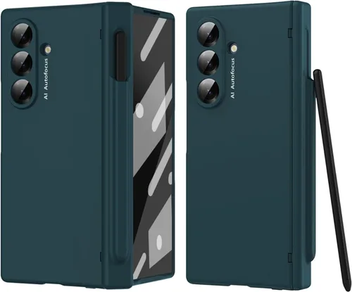 Vista 10 de Z Fold 7 - Funda para Samsung Galaxy Z Fold 7 2025 con protección de lente y lápiz capacitivo, protección completa para Samsung Galaxy Z Fold 7 2025