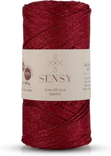 Vista 138 de Sensy Premium 2mm 229.5 metros de cuerda de poliéster 100% cordón de polipropileno Cordón de macramé 2mm Cordón para bolso de crochet Hilo