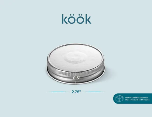 Vista 6 de Tapas de tarro Mason para Navidad, tapas Kook, boca regular, para tarros Mason de boca estándar, sin fugas, sello de silicona hermético, fabricado