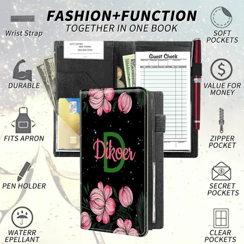 Vista 129 de Diseña Tus Propios Libros de Servicio con Nombre e Iniciales para Camareras, Dikoer Libro de Servicio de Camarero Personalizado con Nombre