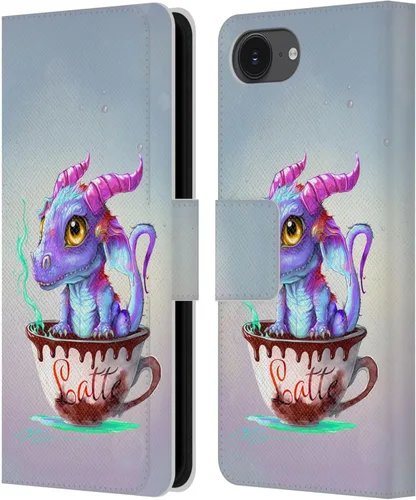Vista 297 de Head Case Designs Officially Licensed Ruth Thompson Boba Tea Cup O Dragons Leather Wallet Case Compatible with Apple iPhone 7 Plus / 8 Plus