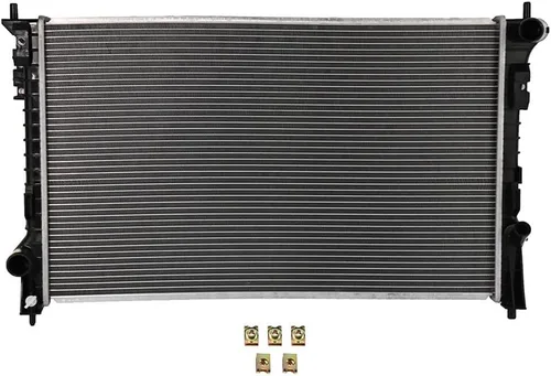 SCITOO Conjunto de radiador de refrigerante del motor para Ford Edge 07-14, Taurus 08-19, Flex 09-12 y para Lincoln MKS 09-16, MKX 07-15, 3.5L 3.7L,