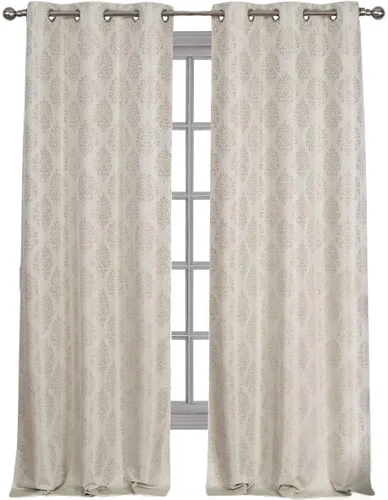 Royal Hotel Bedding Paneles de cortinas opacas con ojales superiores de jacquard de cachemira, 2 paneles, 36 x 84 pulgadas cada uno