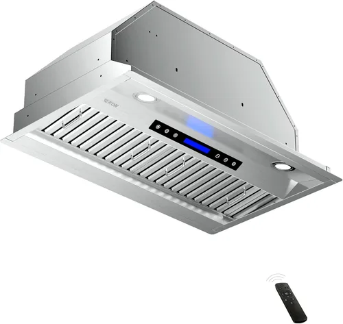 Vista 11 de EKON NAB01-30IN 900CFM - Campanas extractoras integradas sin conductos con control de panel táctil suave de 4 velocidades/filtros aptos