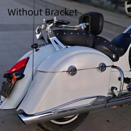 Vista 5 de Respaldo ajustable de Sissy Bar con portaequipajes plegable para Harley/Indian/BMW R18/Honda, Cromado