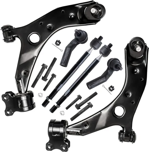 Vista 127 de Detroit Axle - Kit de extremo delantero para Chrysler 300 Dodge Charge 2011-2018 Challenger, 2 brazos de control traseros inferiores, 2 barras