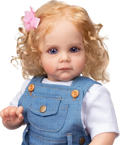 Vista 3 de Ropa de muñeca Reborn de 24 pulgadas, trajes de mezclilla para muñecas recién nacidas de 22 a 24 pulgadas, ropa a juego