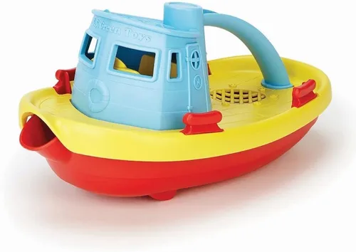 Mi primer remolcador de Green Toys, talla única , Azul