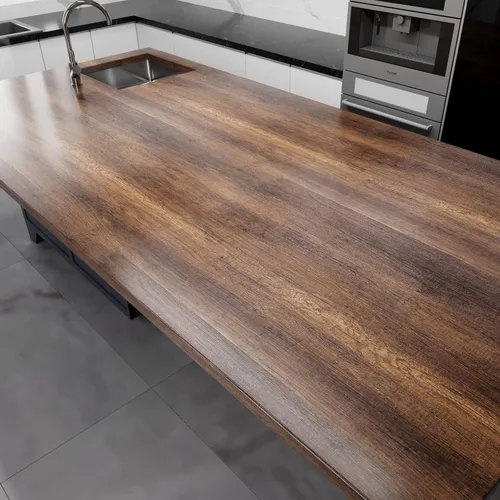 Vista 3 de Decotalk Papel de contacto de grano de madera, papel tapiz autoadhesivo extraíble de madera marrón, papel de contacto para encimeras, papel tapiz