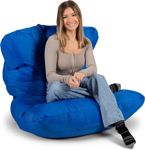 Vista 91 de Big Joe Roma Puf, Sherpa de avena y grafito, gamuza vegana, 3 pies