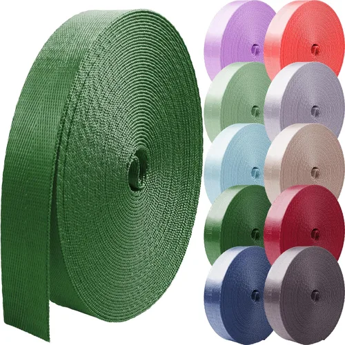 Vista 14 de Correas de nailon de 1 pulgada 1.5 pulgadas 2 pulgadas correa de nailon correas de mochila, 10 25 50 3.3 yardas correas