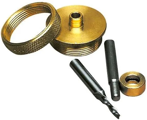 Whiteside Kit de incrustaciones de latón macizo 9500 de brocas de enrutador