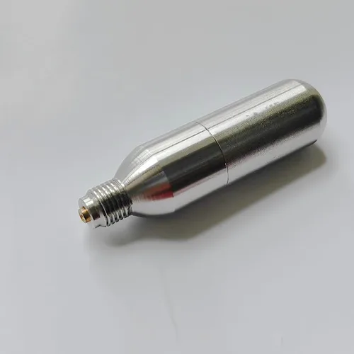Vista 7 de Cartuchos de CO2 recargables para soda/paintball (paquete de 1), 0.28 oz, cápsulas recargables con rosca UNF 3/8-24