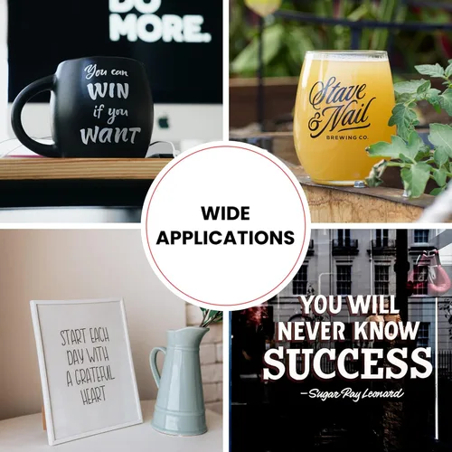 Vista 6 de White Vinyl, Glossy White Permanent Vinyl -12" x 11 FT for Cutting Machine, Party Decoration, Car Decal, Signs, Scrapbooking