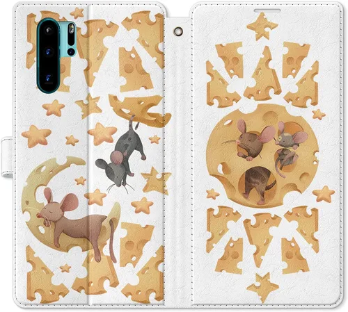 Vista 12 de Funda de repuesto para Huawei P30 Pro P30 Mate 30 Pro Mate 30 Mate 20 Pro Mate 20 Magnético Fast Food Art Salsa Folio Popcorn PU Cuero Tarjetero