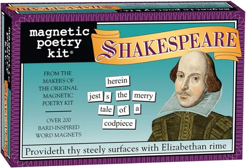 Set de 3 imanes con temática para padres, de Magnetic Poetry, Shakespeare