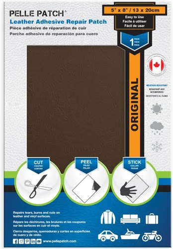 Vista 65 de Pelle Patch - Parche de reparación de cuero y vinilo - 25 colores disponibles - Original 4x60 - Beige